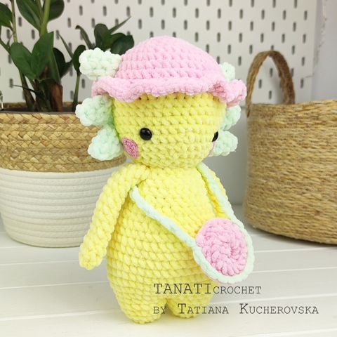 Axolotl crochet pattern/plush kawaii/crochet patter