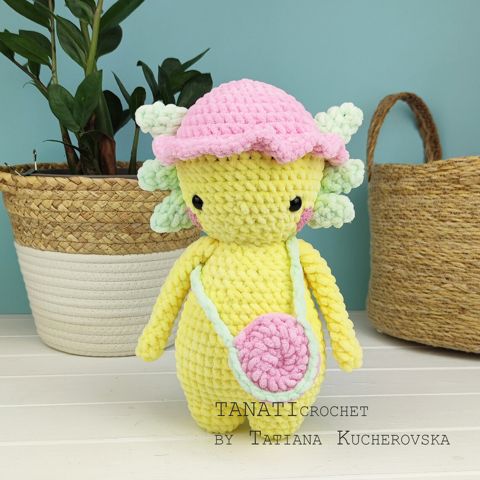 Axolotl crochet pattern/plush kawaii/crochet patter