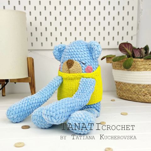 Crochet teddy bear pattern Tanati Crochet