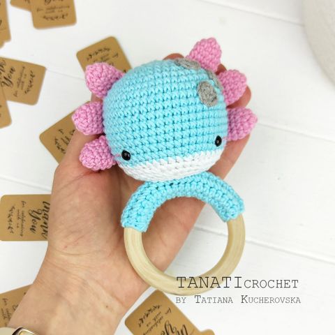 Crochet pattern Rattle Axolotl