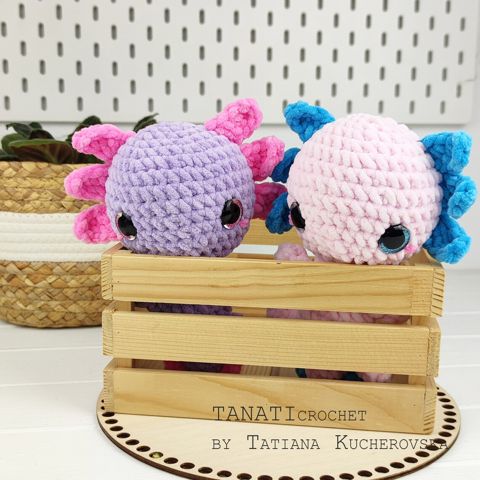 Easy crochet pattern axolotl/kawaii axolotl/kawaii crochet pattern