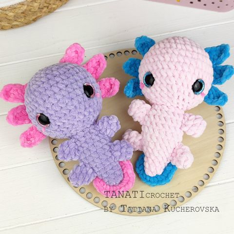 Easy crochet pattern axolotl/kawaii axolotl/kawaii crochet pattern