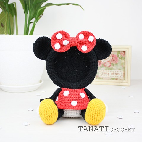 Сrochet picture frame Minnie Mouse