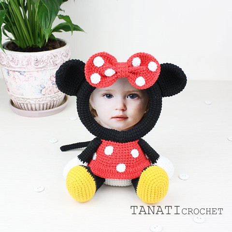 Сrochet picture frame Minnie Mouse