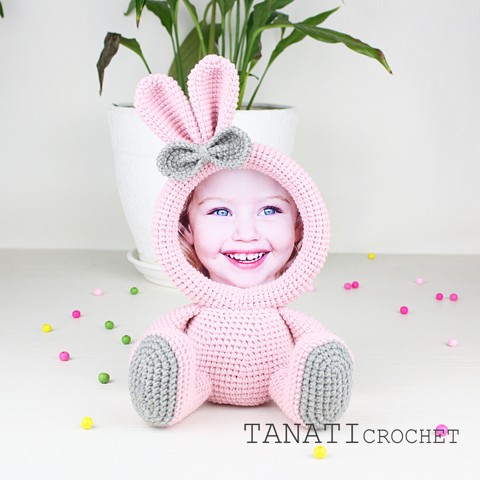 Bunny picture frame Tanati Crochet