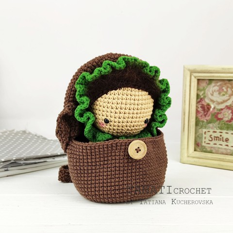 Handbag and amigurumi baby crochet