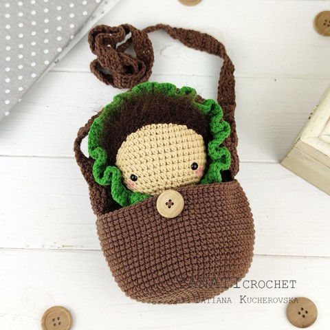 Handbag and amigurumi baby crochet