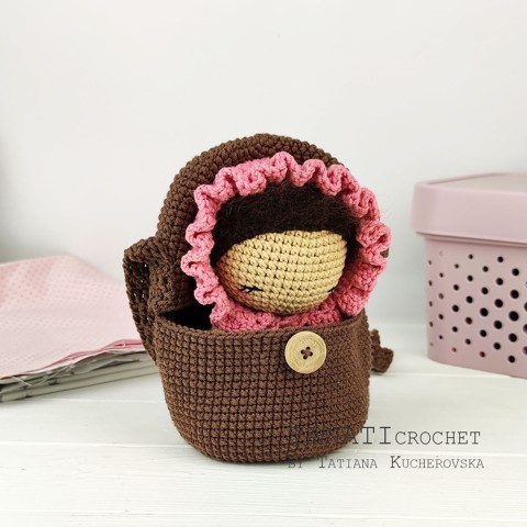 Handbag and amigurumi baby crochet