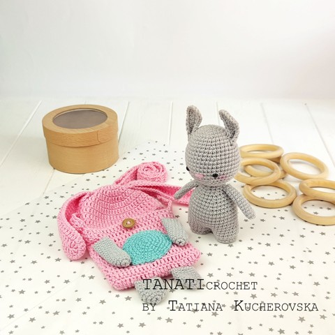 Sleeping bag and amigurumi and bunny crochet