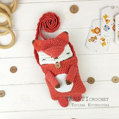 Sleeping bag and amigurumi and fox crochet