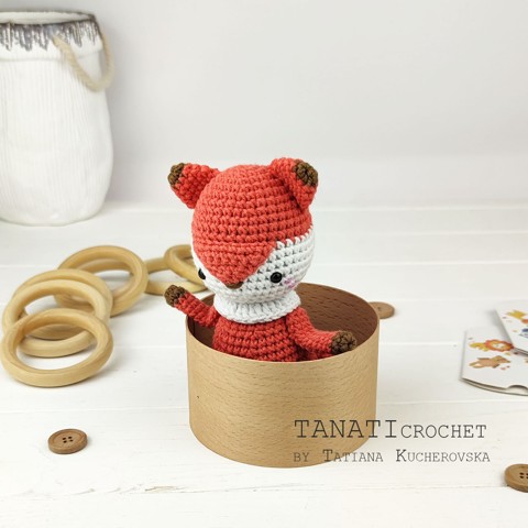 Sleeping bag and amigurumi and fox crochet