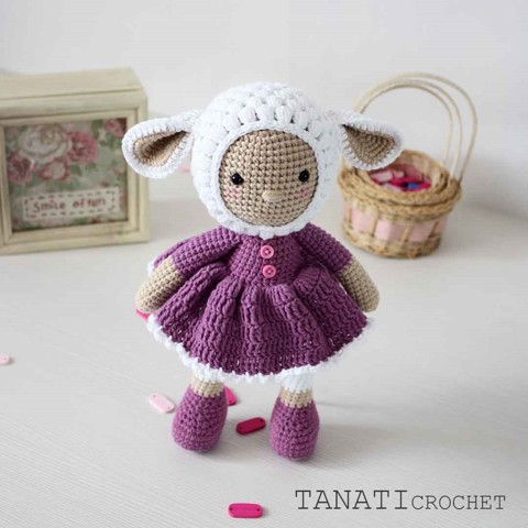 Crochet doll in sheep clothes