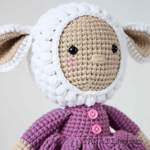 Crochet doll in sheep clothes