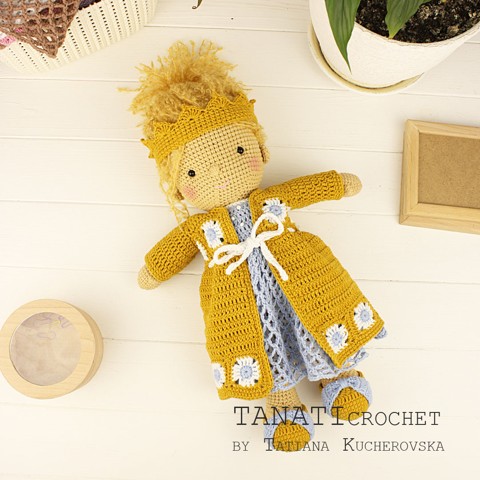 crochet doll dress for princesses