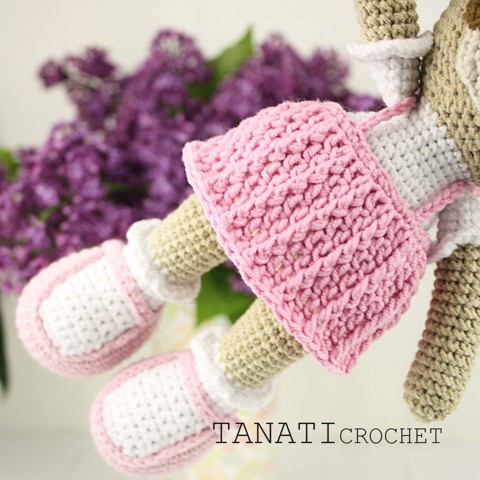 Crochet toy sloth