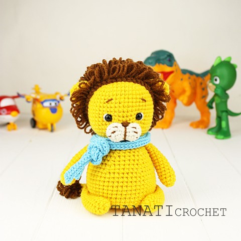 Crochet lion pattern Tanati Crochet
