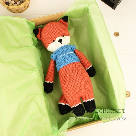 Crochet toy big fox