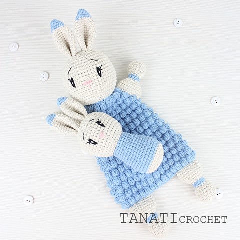 Crochet bunny comforter Tanati Crochet
