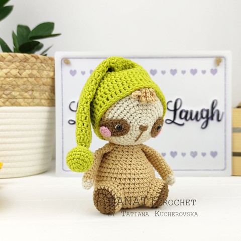 Handbag and amigurumi sloth crochet