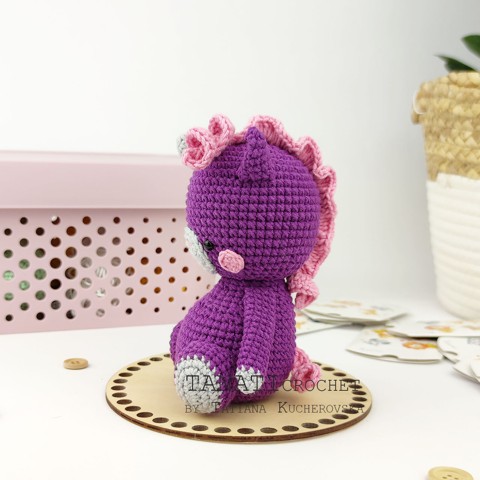 Handbag and amigurumi unicorn crochet