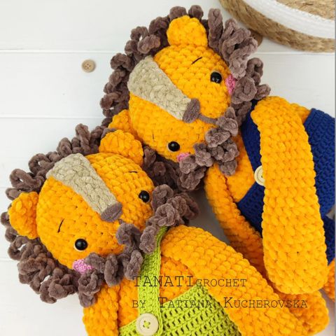 Lion crochet pattern/Plush lion (Tutorial, PDF file)