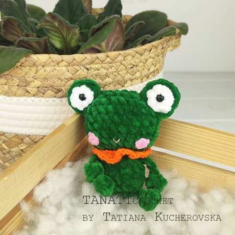 Little frog/frog crochet pattern/kawaii crochet pattern