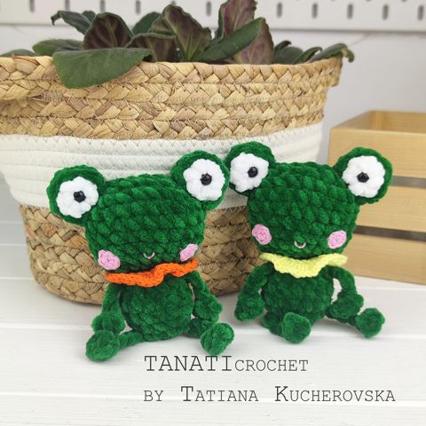 Little frog/frog crochet pattern/kawaii crochet pattern