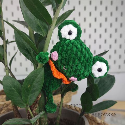 Little frog/frog crochet pattern/kawaii crochet pattern