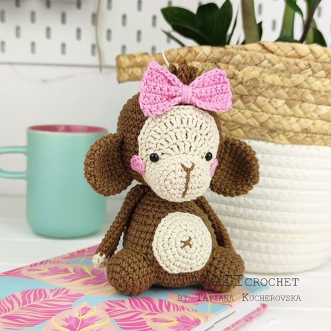 Monkey crochet pattern/Hatching bag/amigurumi crochet pattern