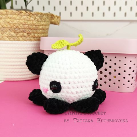 Crochet panda patterns Tanati Crochet