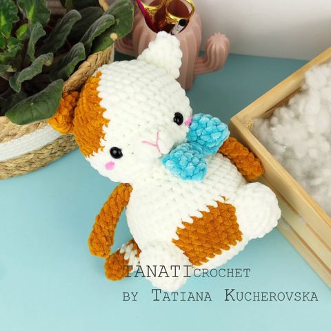 Plush Little kitty/cat crochet pattern/amigurumi crochet pattern