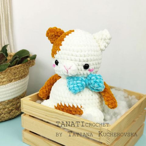 Plush Little kitty/cat crochet pattern/amigurumi crochet pattern