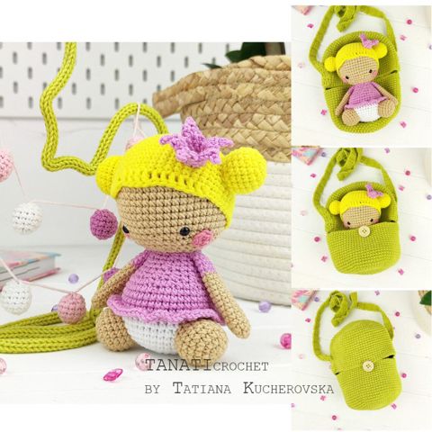 Princess crochet pattern/Hatching bag/amigurumi crochet pattern