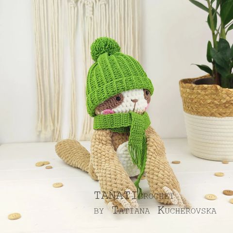 Sloth crochet pattern/Plush sloth (Tutorial, PDF file)