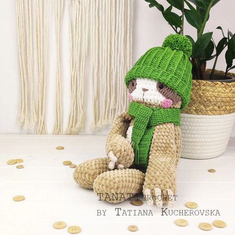 Sloth crochet pattern/Plush sloth (Tutorial, PDF file)